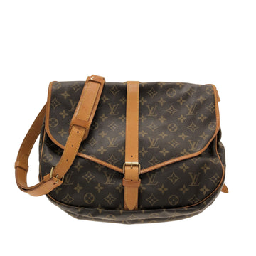 LOUIS VUITTON Monogram Saumur 35 Crossbody Bag