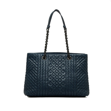 BOTTEGA VENETA Intrecciato Stitched Double Chain Tote Tote Bag