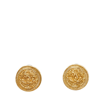 CHANEL CC Clip-on Earrings Costume Earrings