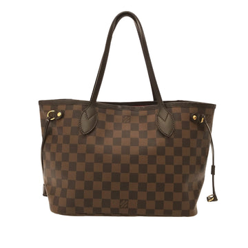 LOUIS VUITTON Damier Ebene Neverfull PM Tote Bag