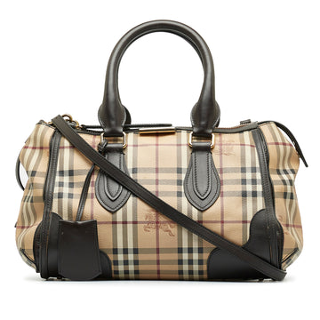 BURBERRY Haymarket Check Gladstone Satchel