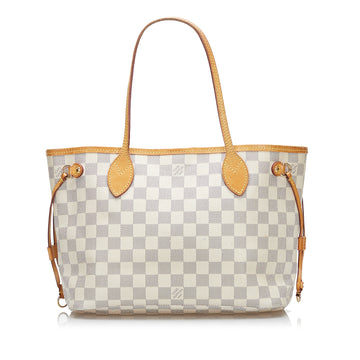 Louis Vuitton Damier Azur Neverfull PM Tote Bag