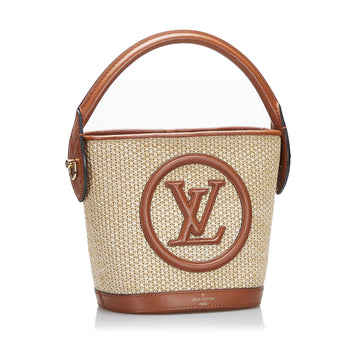 Louis Vuitton Raffia Petit Bucket Bucket Bag