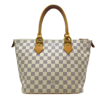 LOUIS VUITTON Damier Azur Saleya MM Tote Bag