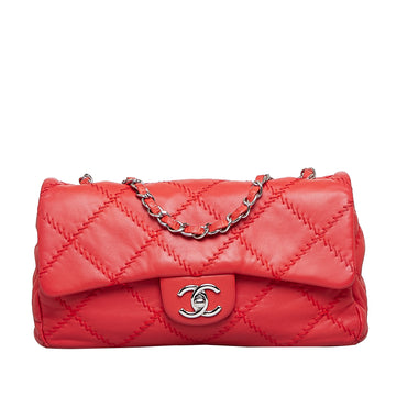 CHANEL Wild Stitch Single Flap Bag