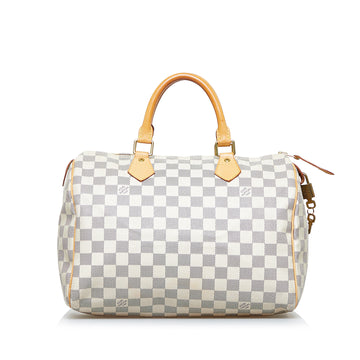 LOUIS VUITTON Damier Azur Speedy 30 Boston Bag