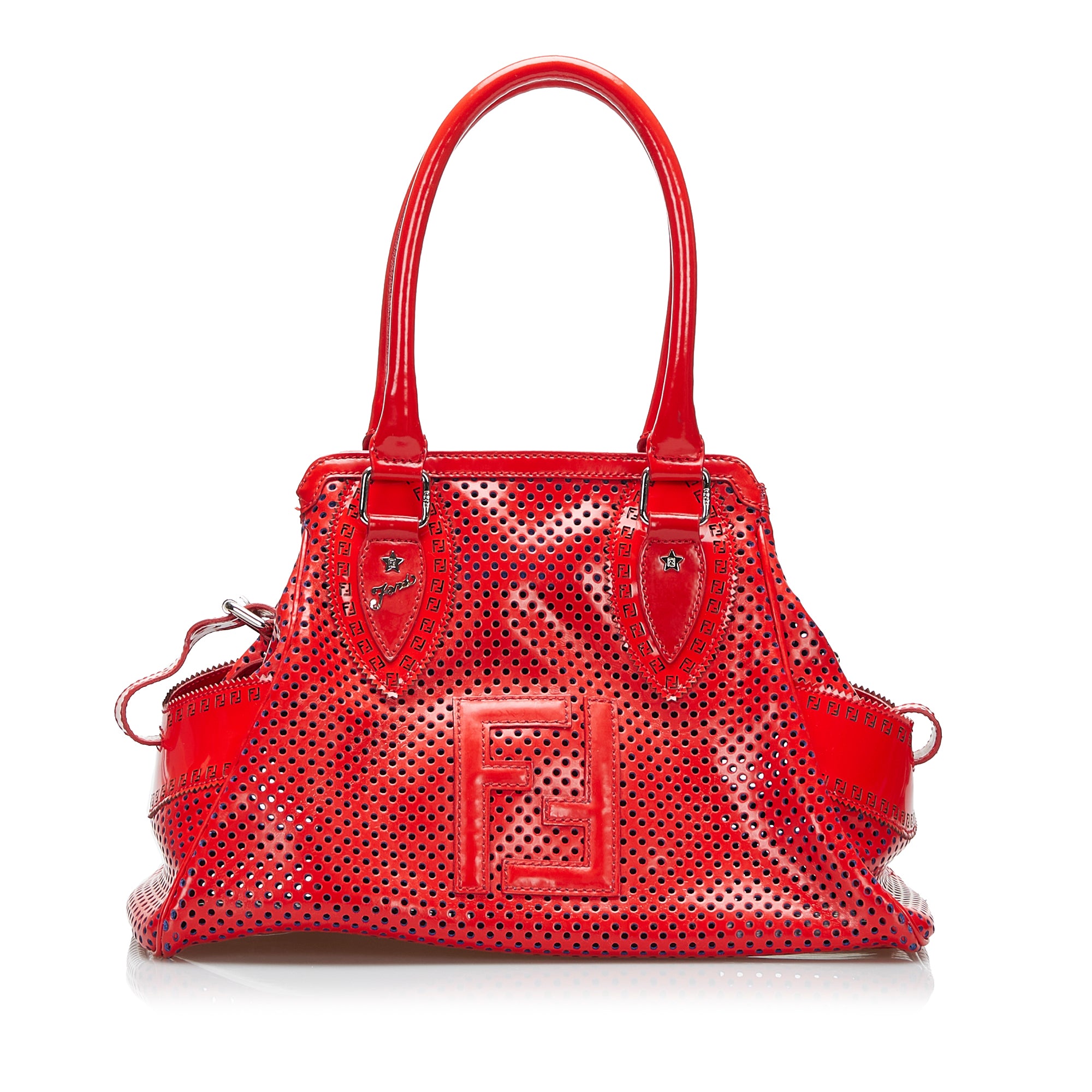 FENDI Perforated De Jour Handbag