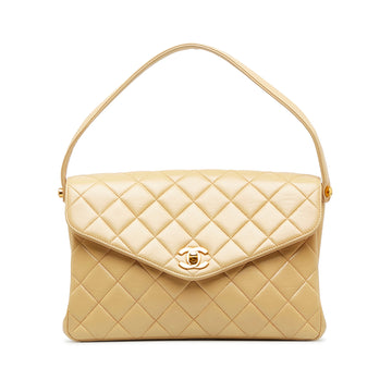 CHANEL Medium Lambskin Envelope Flap Handbag