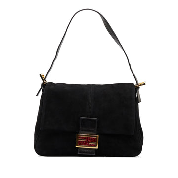 FENDI Suede Mamma Forever Shoulder Bag