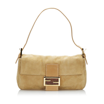 Fendi FF Suede Baguette