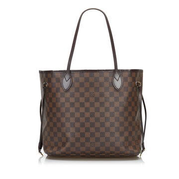 LOUIS VUITTON Damier Ebene Neverfull MM Tote Bag