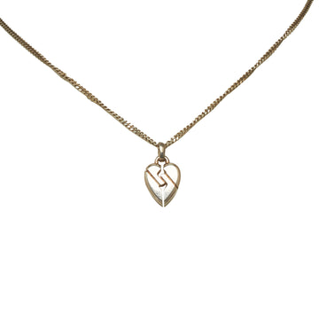 GUCCI Silver Heart Necklace Costume Necklace