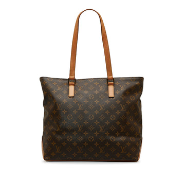 LOUIS VUITTON Monogram Cabas Mezzo Tote Bag