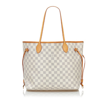 Louis Vuitton Damier Azur Neverfull MM Tote Bag