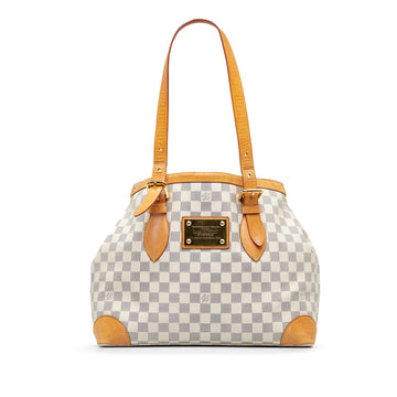 LOUIS VUITTON Damier Azur Hampstead MM Tote Bag