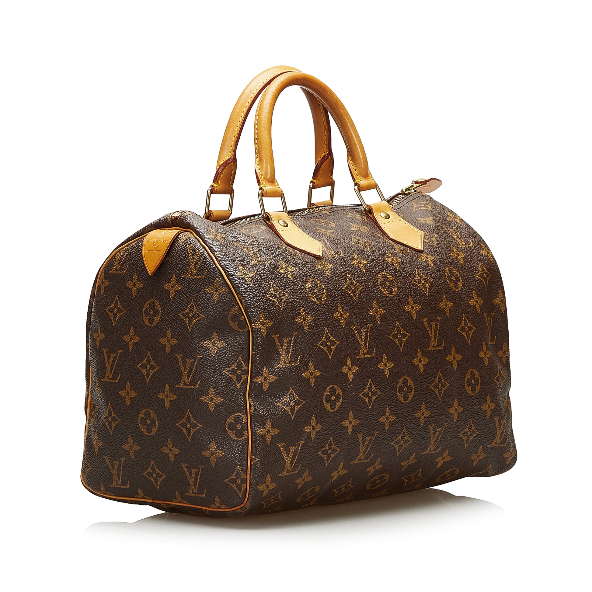 Louis Vuitton Monogram Speedy Bandouliere 30 BOSTON WITH STRAP Leather  ref.415184 - Joli Closet