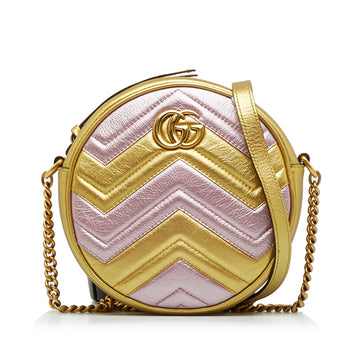 GUCCI GG Marmont Round Crossbody Bag