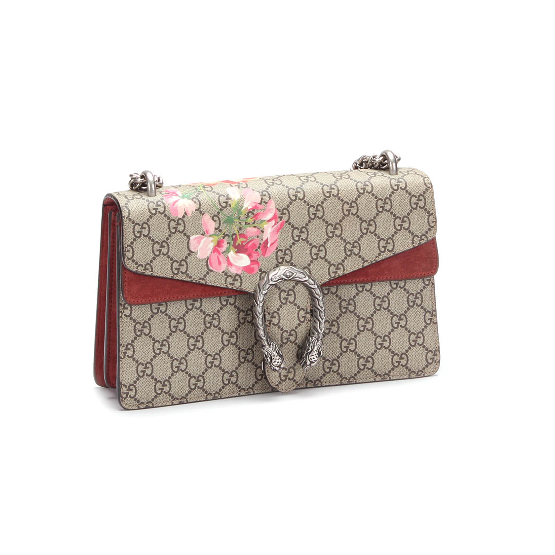 GUCCI Gucci Small GG Supreme Blooms Dionysus Shoulder Bag