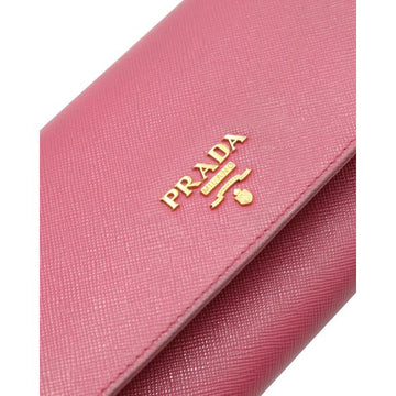 PRADA Candy Pink Saffiano Long Wallet