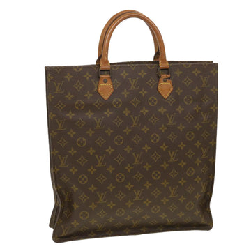 LOUIS VUITTON Monogram Sac Plat Hand Bag M51140 LV Auth ac1782