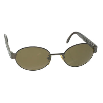 FENDI Sunglasses metal Brown Auth ac1847