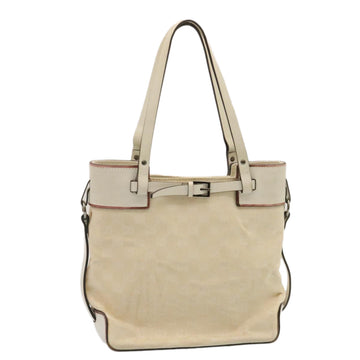 GUCCI GG Canvas Tote Bag Beige Auth ac193