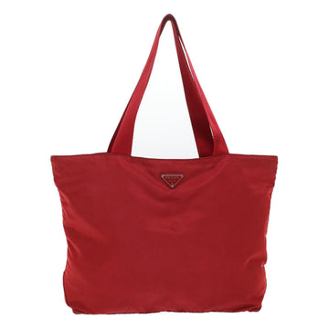 PRADA Shoulder Bag Nylon Red Auth ac2030