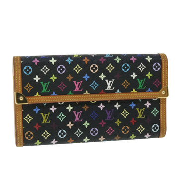 LOUIS VUITTON Multicolor Portefeuille International Wallet M92658 LV Auth ac2104