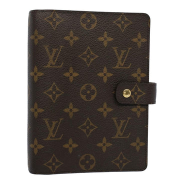 LOUIS VUITTON Monogram Agenda MM Day Planner Cover R20105 LV Auth ac2210