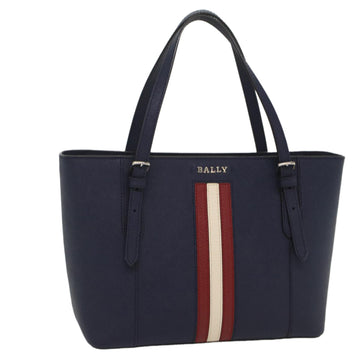 BALLY Tote Bag Leather Navy Supra Sm Auth ac2229