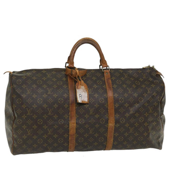 LOUIS VUITTON Monogram Keepall 60 Boston Bag M41422 LV Auth ac2270