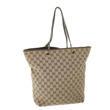 GUCCI GG Canvas Tote Bag Brown 002 1098 Auth ac2327