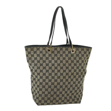 GUCCI GG Canvas Tote Bag Beige 001 1098 1705 Auth ac2369