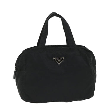 PRADA Hand Bag Nylon Black Auth ac2391