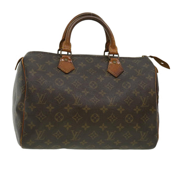 LOUIS VUITTON Monogram Speedy 30 Hand Bag M41526 LV Auth ac762