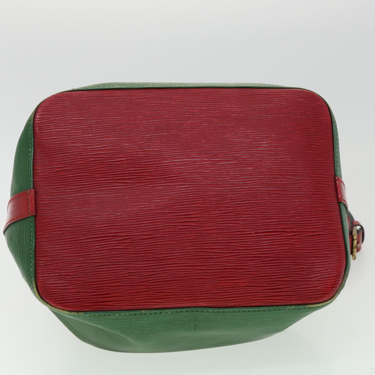 LOUIS VUITTON Epi Petit Noe Bicolor Shoulder Bag Green Red M44147 LV Auth  ai476