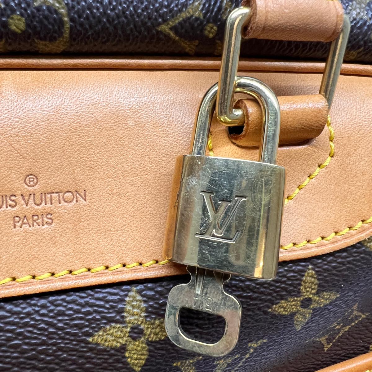 LOUIS VUITTON Monogram Deauville Hand Bag M47270 LV Auth 38636