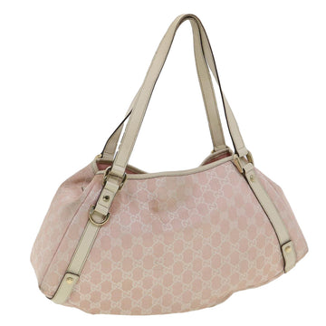 GUCCI GG Canvas Tote Bag Pink Auth am3171