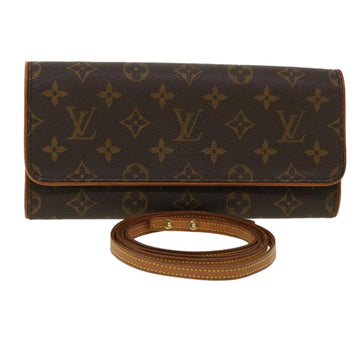 LOUIS VUITTON Monogram Pochette Twin GM Shoulder Bag M51852 LV Auth am3387