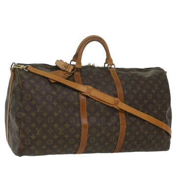 LOUIS VUITTON Monogram Keepall Bandouliere 60 Boston Bag M41412 LV Auth am3755