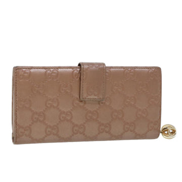 GUCCI GG Canvas ssima Long Wallet Pink 233024 Auth am4373