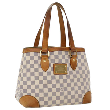 LOUIS VUITTON Damier Azur Hampstead MM Tote Bag N51206 LV Auth am4624