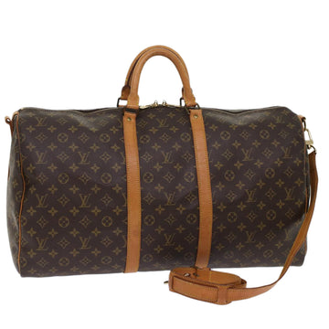 LOUIS VUITTON Monogram Keepall Bandouliere 55 Boston Bag M41414 LV Auth am4742