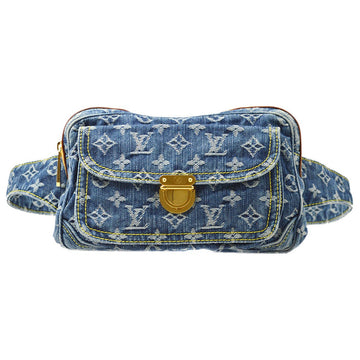 LOUIS VUITTON Waist Bag BUM BAG INDIGO MONOGRAM DENIM M95347 ao29655