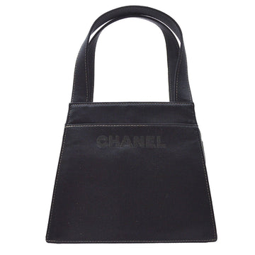 CHANEL 1997-1999 Black Satin Handbag