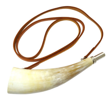 HERMES Buffalo Horn Whistle Ivory ak35518j