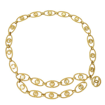 CHANEL 1990 Gold Chain Bel 35494