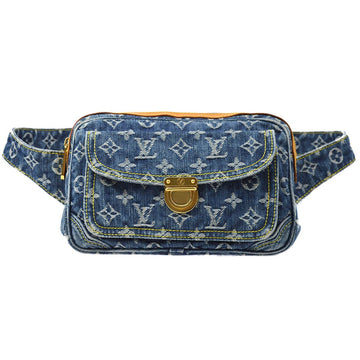 LOUIS VUITTON★ BUM BAG WAIST POUCH INDIGO MONOGRAM DENIM M95347 ao32927