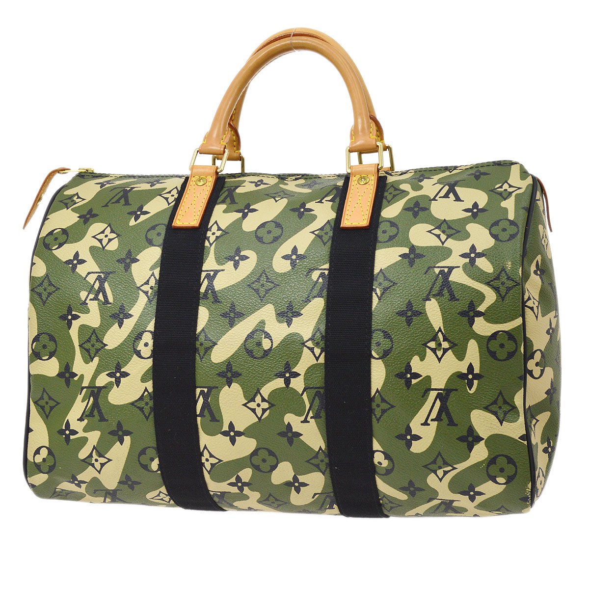 Louis Vuitton 2008 Pre-owned Monogram Camouflage Speedy 35 Handbag - Green