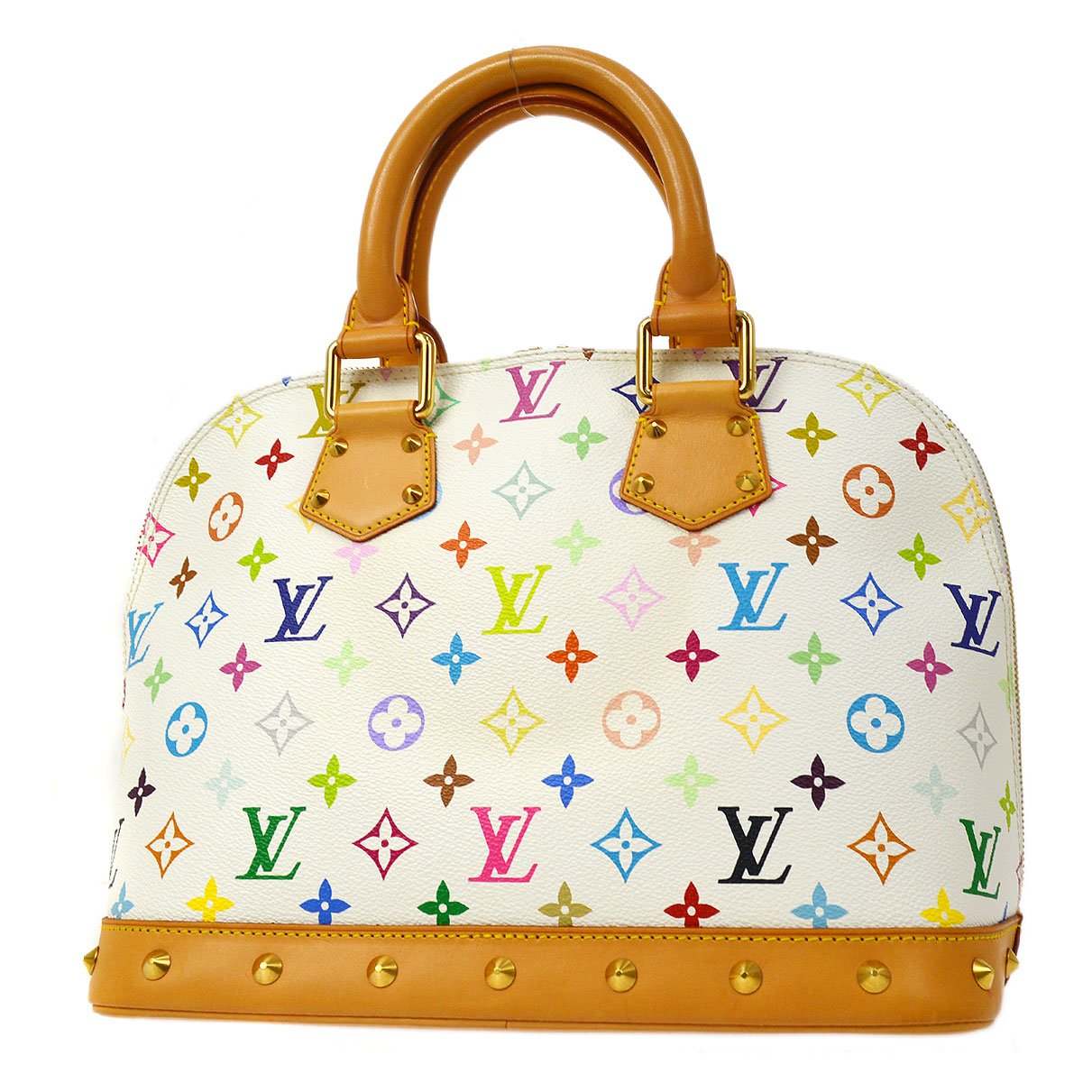 LOUIS VUITTON ALMA HAND BAG PURSE MONOGRAM MULTI-COLOR M92647